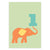 One Elephant Greeting Card - printspace
