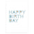 Happy Birthday Grey Greeting Card - printspace
