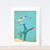 Racer Jet Kids art print poster Printspace Nicholas Girling wall art Melbourne Australia illustration graphic colour modern kids room decor planes jet racing blue red iconic graphic art fast race sky flames flying