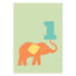 One Elephant Greeting Card