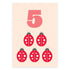 Five Ladybirds Greeting Card