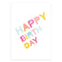 Happy Birthday Pastel Greeting Card