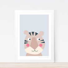 Goodnight Lion nursery art print by Mara Girling Printspace
