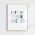 Explore, Dream, Discover Art Print | Blues