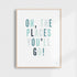 Oh, The Places You'll Go Art Print | Blues