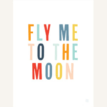 Fly Me To The Moon Art Print | Multi