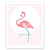 Little Flamingo Nursery art print poster Printspace Mara Girling  wall art  Melbourne Australia graphic animal little flamingo pink pastel palette cute modern kids room decor