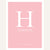 Classic Letter Birth Print | Pinks & Corals