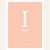 Classic Letter Birth Print | Pinks & Corals