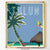 Tulum art print city print poster Nicholas Girling Printspace 70x100cm Melbourne Australia artist abstract modern mexico palm tree hammock beach coastal blue skies relax 