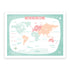 World Map Art Print | Green