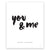 You & Me Art Print - printspace